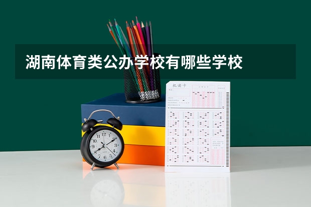 湖南体育类公办学校有哪些学校