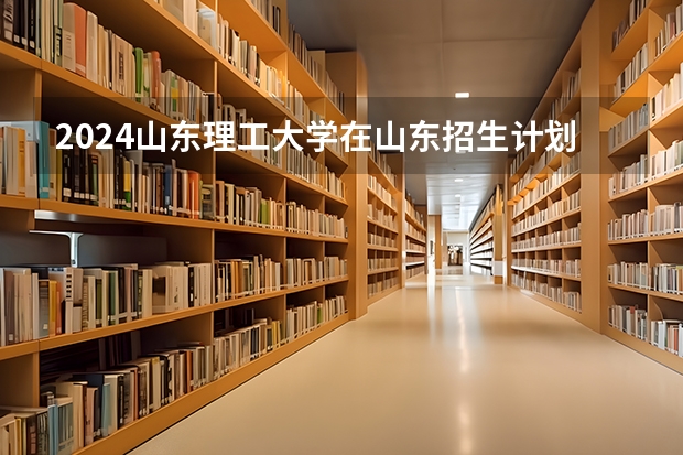 2024山东理工大学在山东招生计划（招生人数介绍）