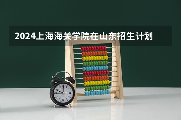 2024上海海关学院在山东招生计划（招生人数介绍）