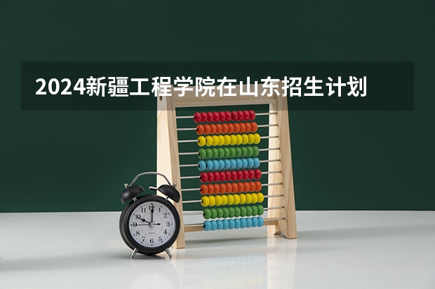 2024新疆工程学院在山东招生计划（招生人数介绍）