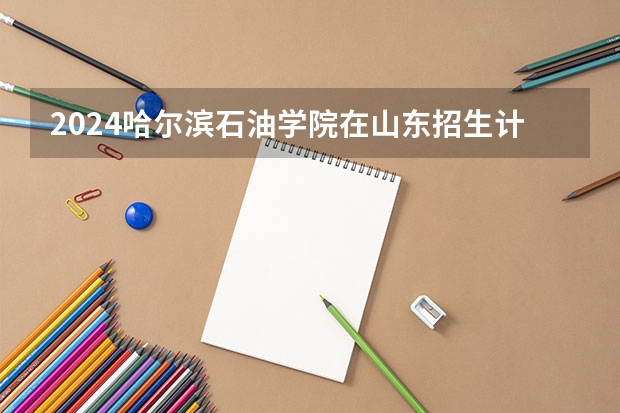 2024哈尔滨石油学院在山东招生计划（招生人数介绍）