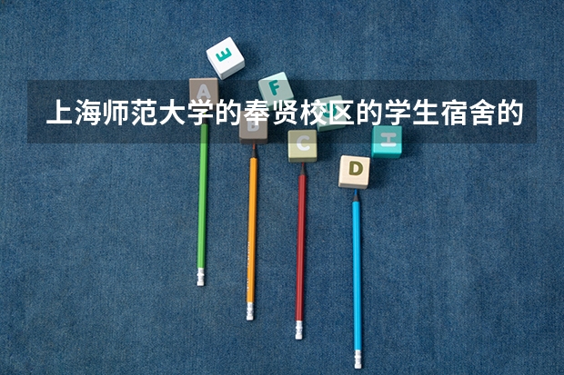 上海师范大学的奉贤校区的学生宿舍的床是上下铺的吗？