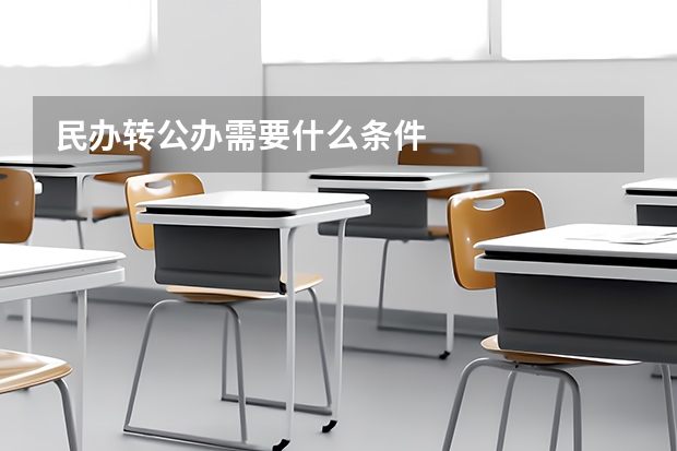 民办转公办需要什么条件