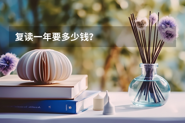 复读一年要多少钱？