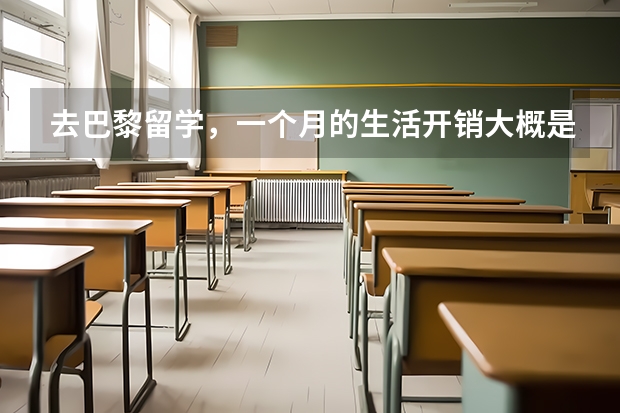 去巴黎留学,一个月的生活开销大概是多少?