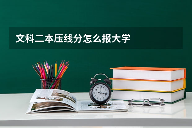 文科二本压线分怎么报大学