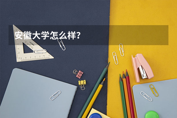 安徽大学怎么样？