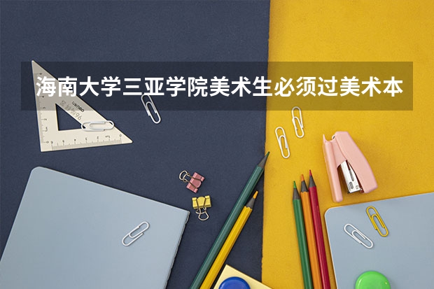 海南大学三亚学院美术生必须过美术本科线吗?