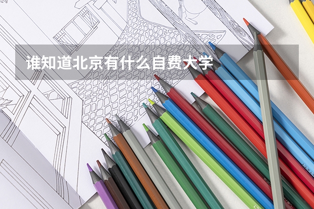 谁知道北京有什么自费大学