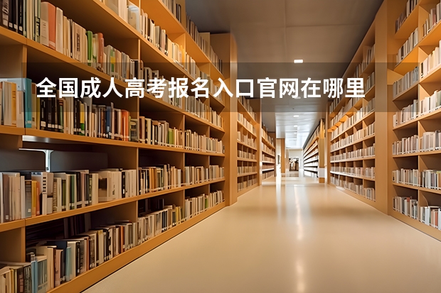 全国成人高考报名入口官网在哪里