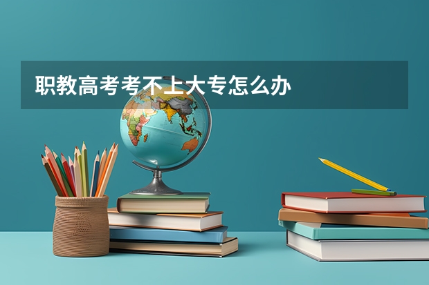 职教高考考不上大专怎么办